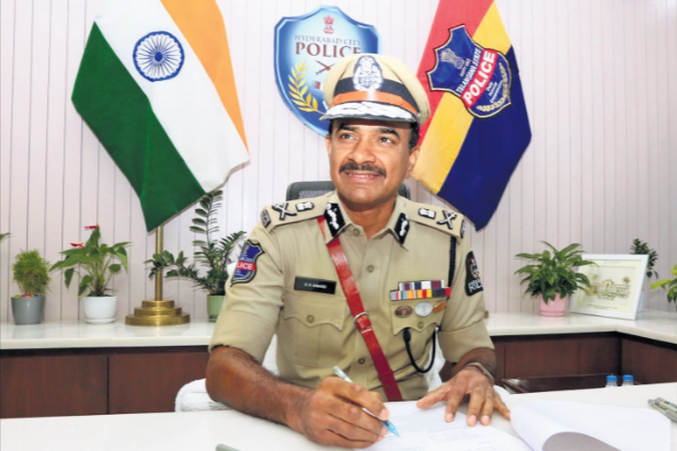 Hyderabad CP CV Anand review with officials