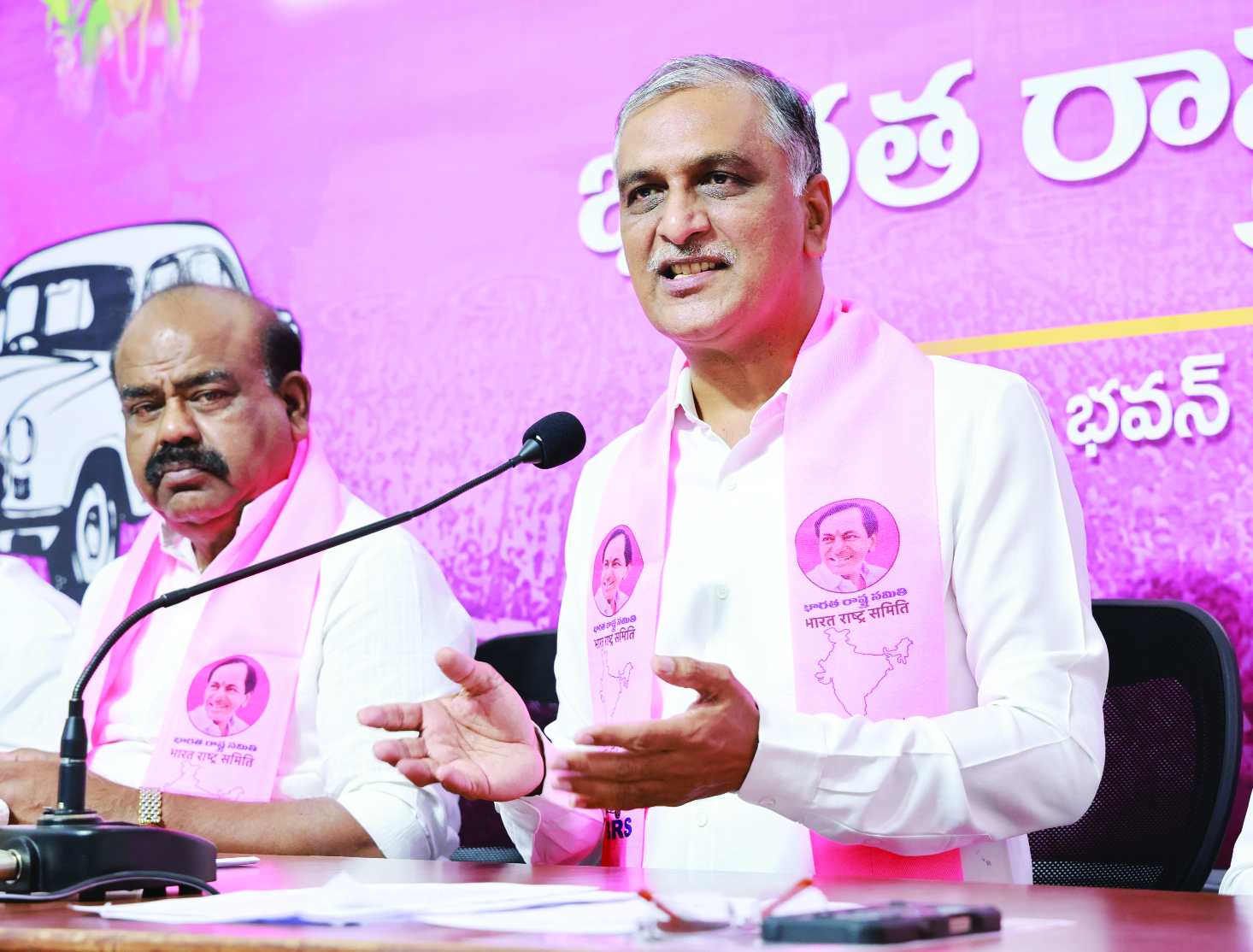 Former minister Harish Rao fired on CM Revanth