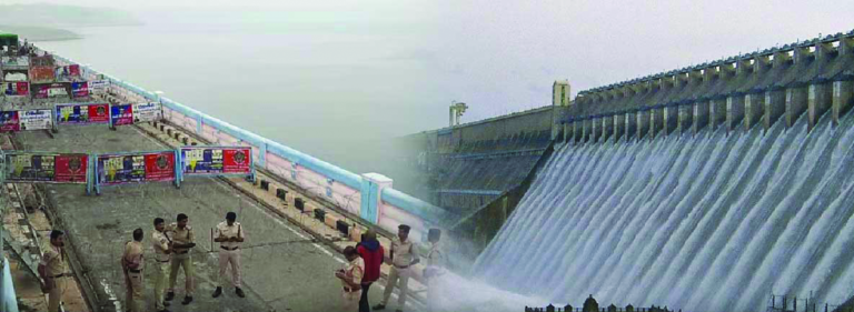 Dispute between officials of both states regarding reading at Nagarjuna Sagar Dam